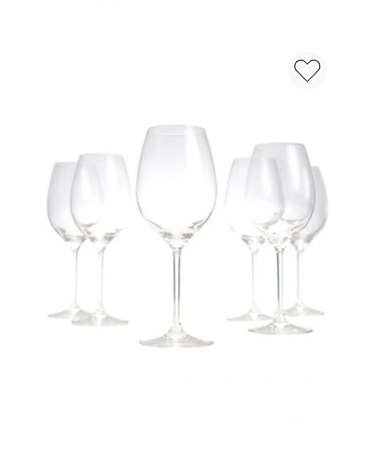 Sal t& Pepper Cuvee Set Of 6 Red Wine Glasses